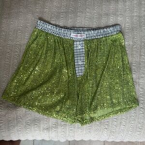HANDOVER SEQUIN SHORT BOXERS SZ LARGE